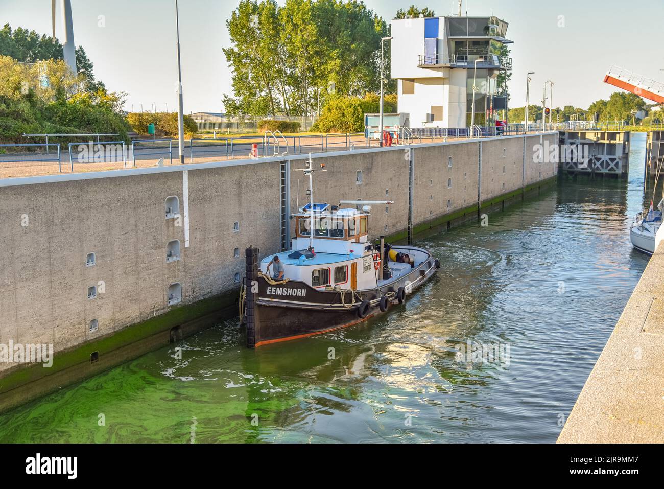 Den Helder, Netherlands. August 2022. The sea locks of Den Helder called De Helsdeur. High quality photo Stock Photo