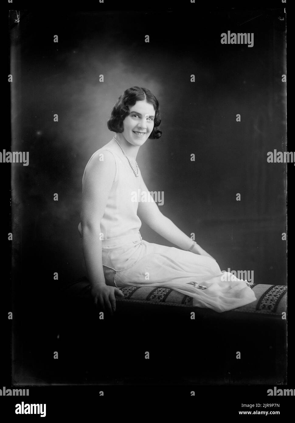 Miss Sharp, 11 August 1930, Wellington, by Cuba Photographic Studio. Stock Photo