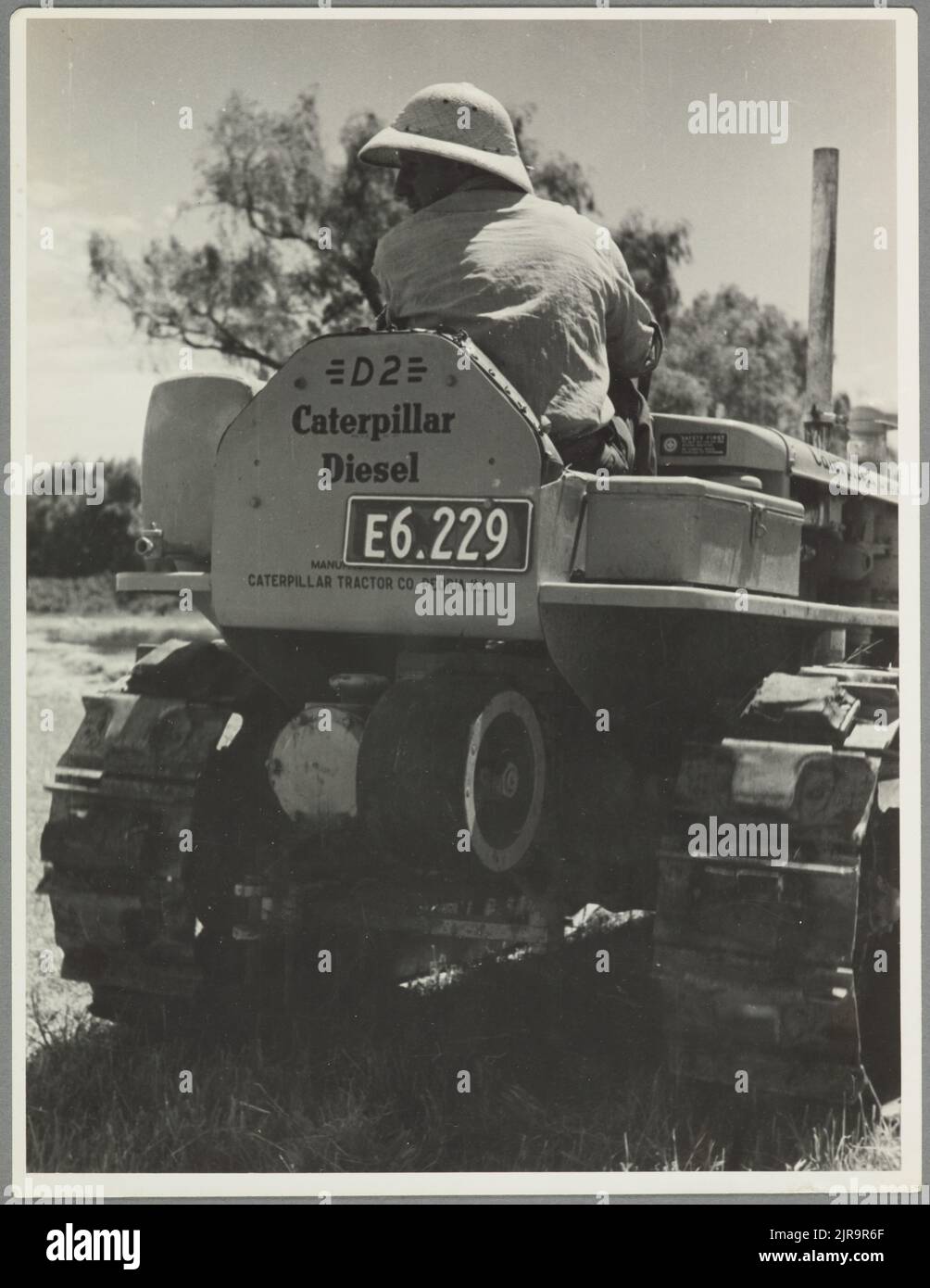 Marra backing the tractor into position, Pukeora farm