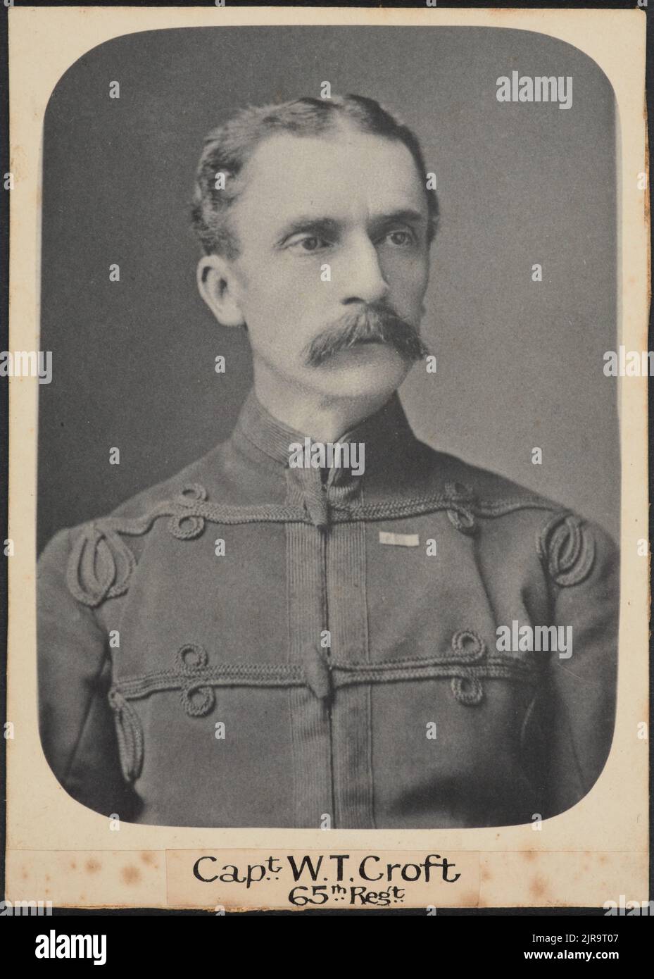 T Croft Capt. W.T. Croft 65th Regt., circa 1860, maker unknown Stock Photo - Alamy
