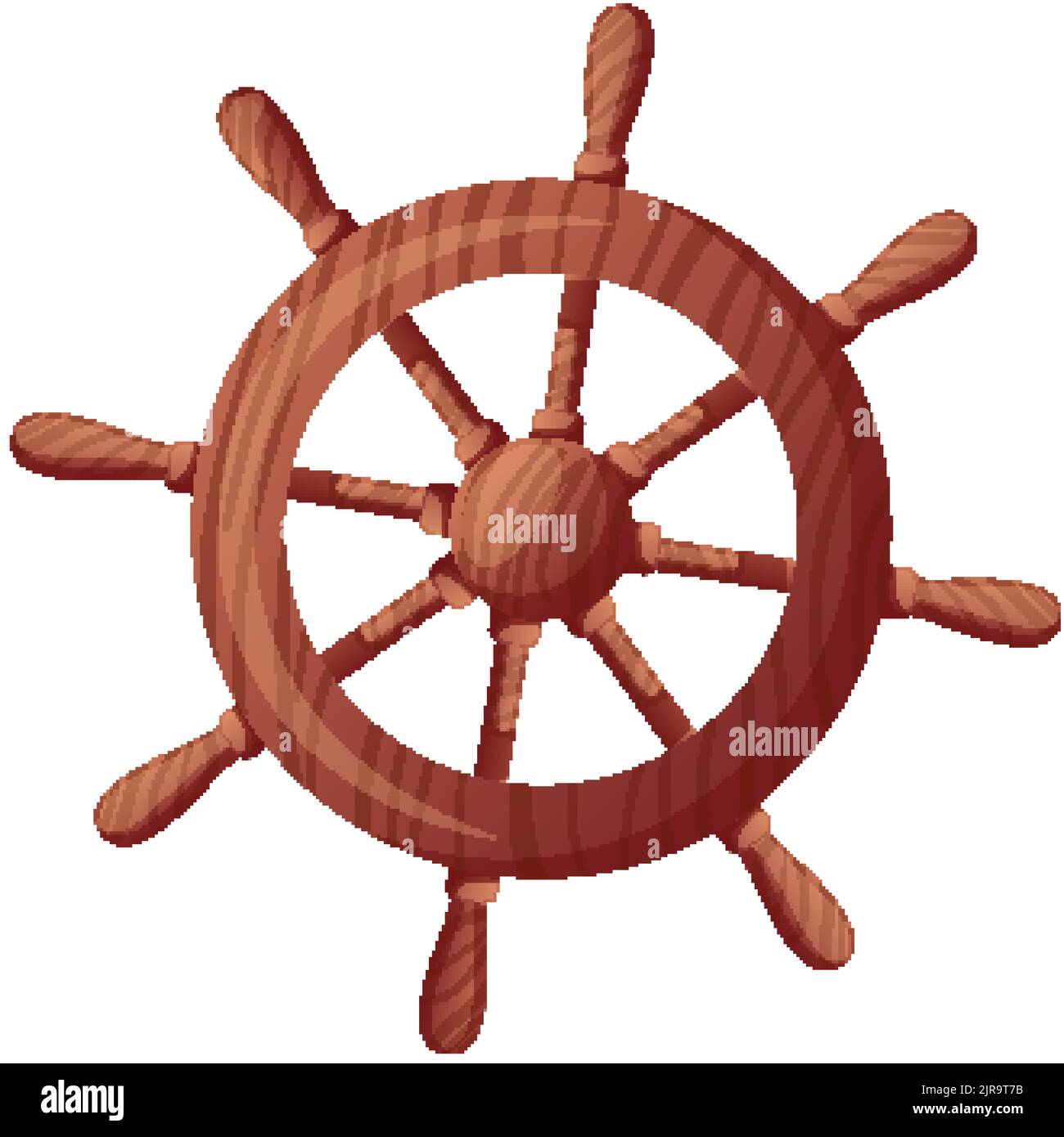 Cartoon Dutch Rudder ship rudder cartoon vector illustration Stock Vector Image & Art - Alamy