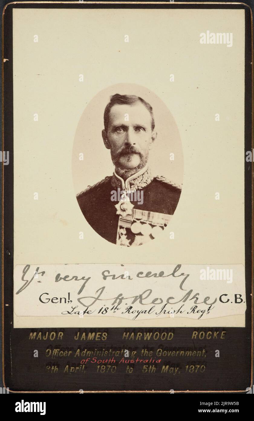 Major James Harwood Rocke, circa 1870, maker unknown Stock Photo - Alamy