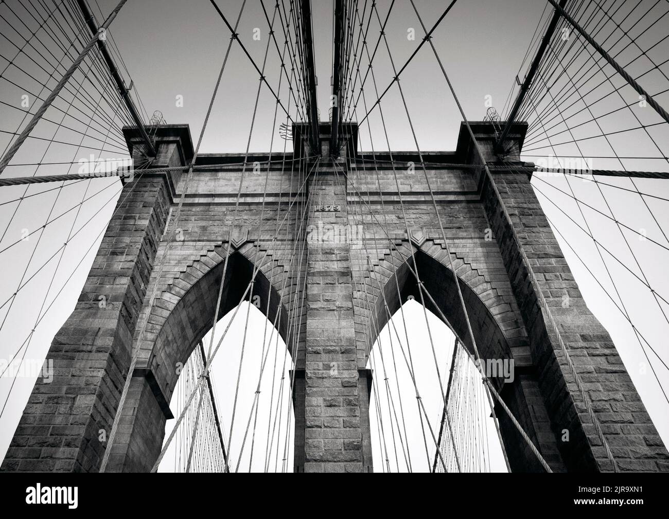 Brooklyn bridge in New York City, Manhattan, USA Stock Photo