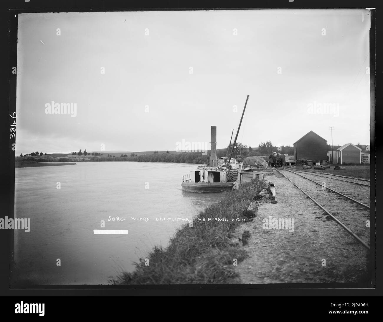 Wharf, Balclutha, New Zealand, by Muir & Moodie Stock Photo Alamy