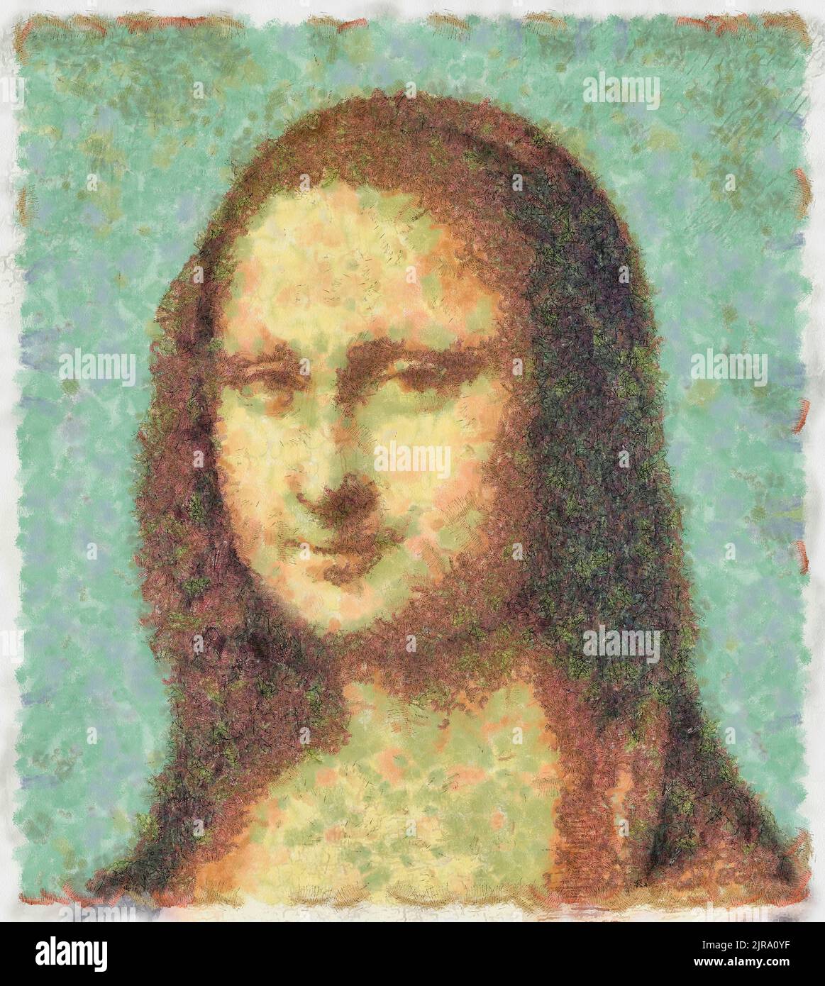 Portrait Mona Lisa, Jaconda, Painting, Leonardo Da Vinci, Pop Art Stock ...