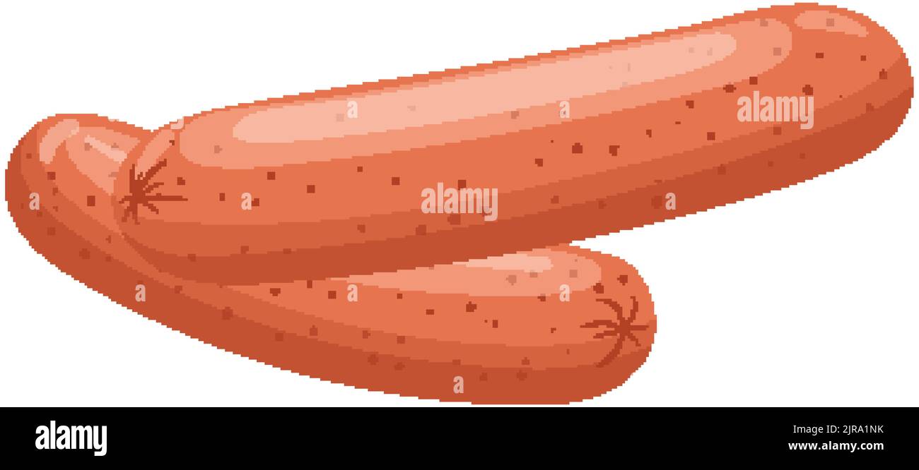 sausages cartoon vector illustration Stock Vector Image & Art Alamy