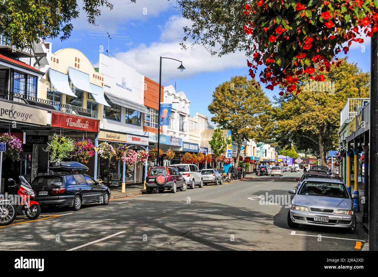 Bridge Street in Nelson on South Island in New Zealand Stock Photo Alamy
