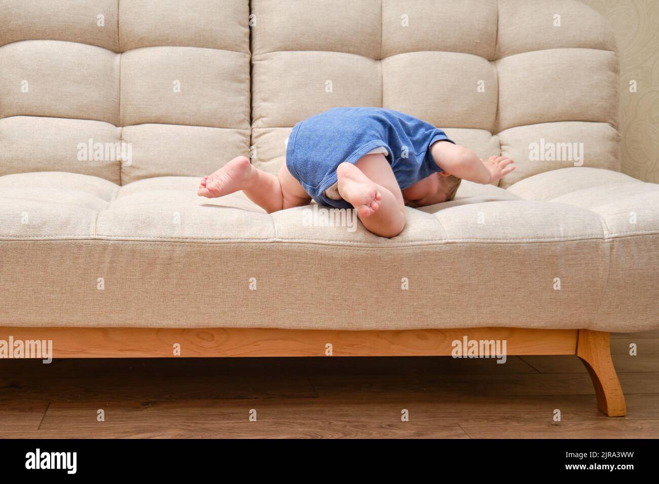 Toddler climbing bed hires stock photography and images Alamy