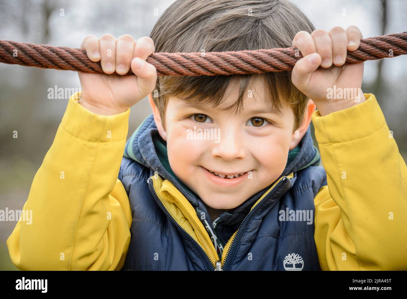 Child playing outdoor hi-res stock photography and images - Alamy