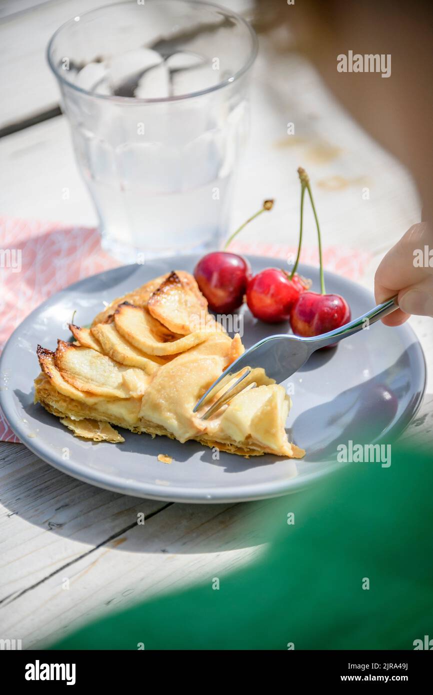 home made apple pie Stock Photo