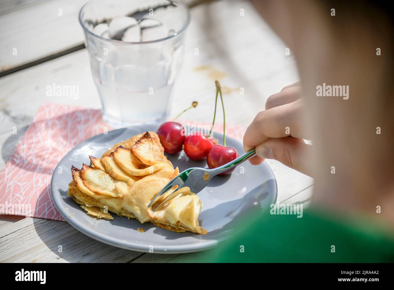home made apple pie Stock Photo