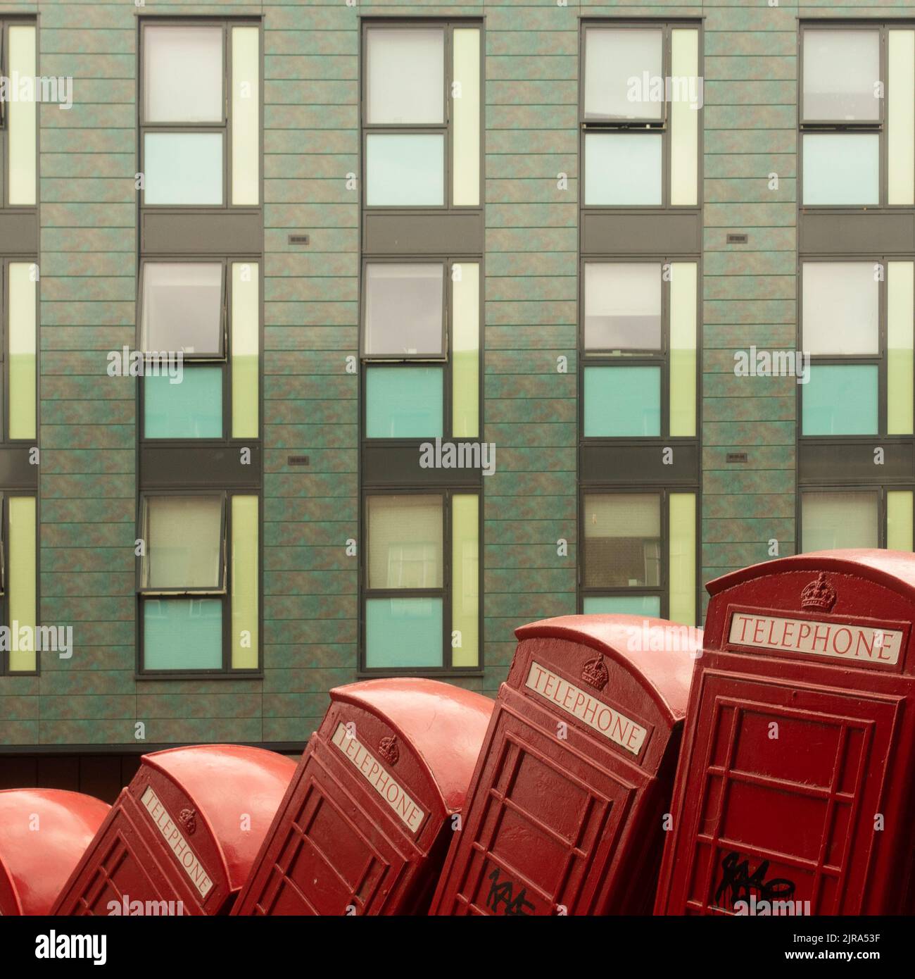 Kingston Upon Thames Telephone Boxes Stock Photo Alamy