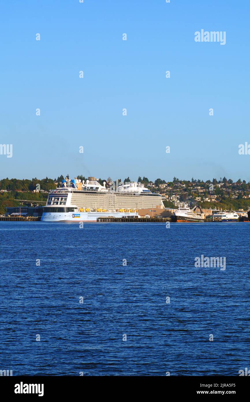 SEATTLE, WA 1 OCT 2021 View of the Royal Caribbean International