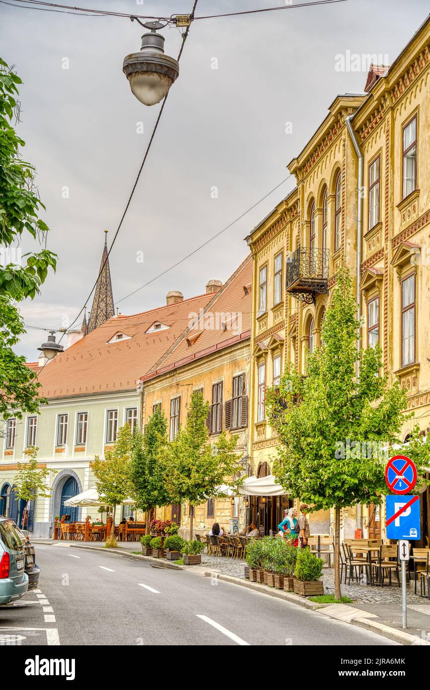 Sibiu (Hermannstadt), Rumänien, Siebenbürgen. Die Altstadt Stock Photo -  Alamy