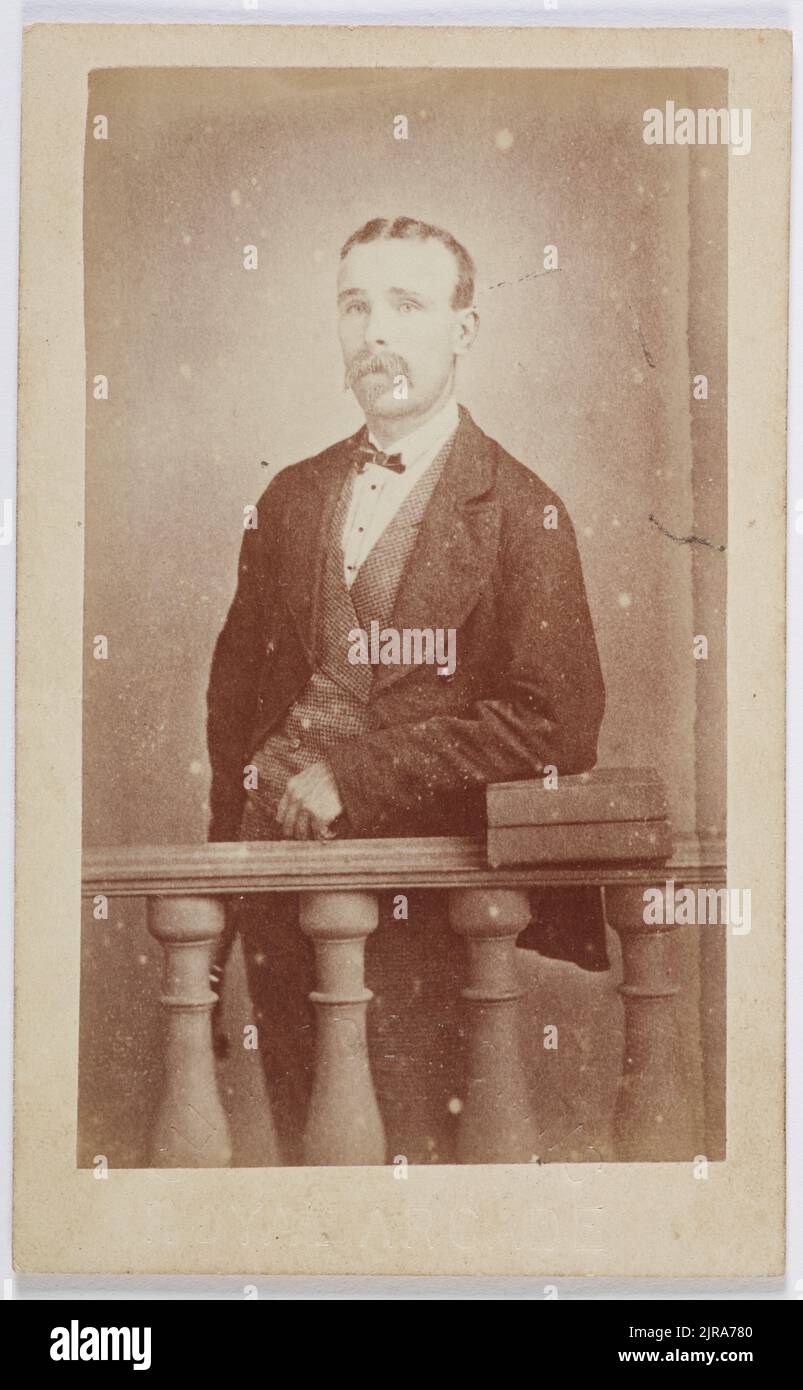 Robert Butler, circa 1880, Dunedin, by Clifford, Morris and Co. Stock Photo