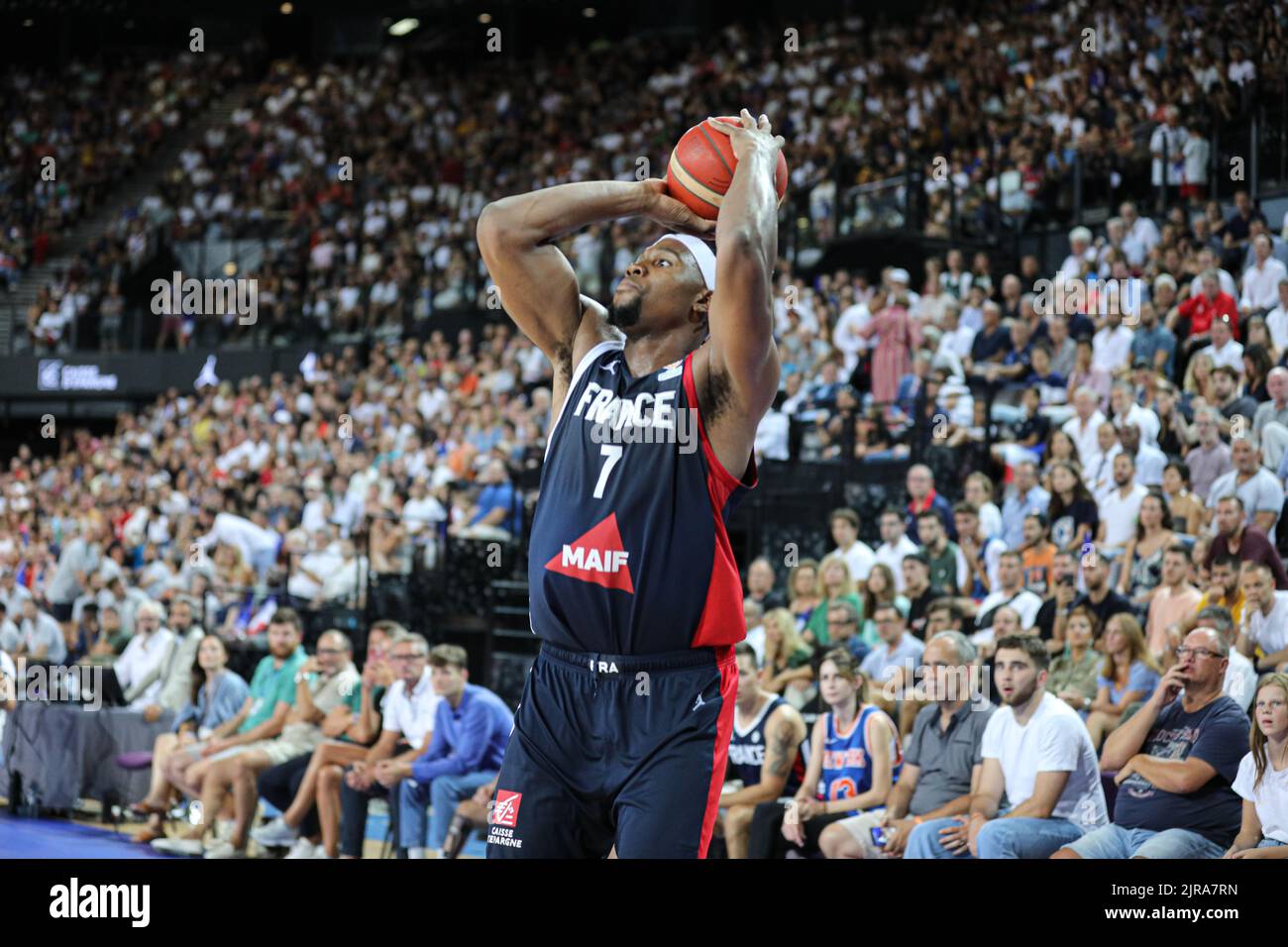 Guerschon Yabusele during second match for the France Basket team vs