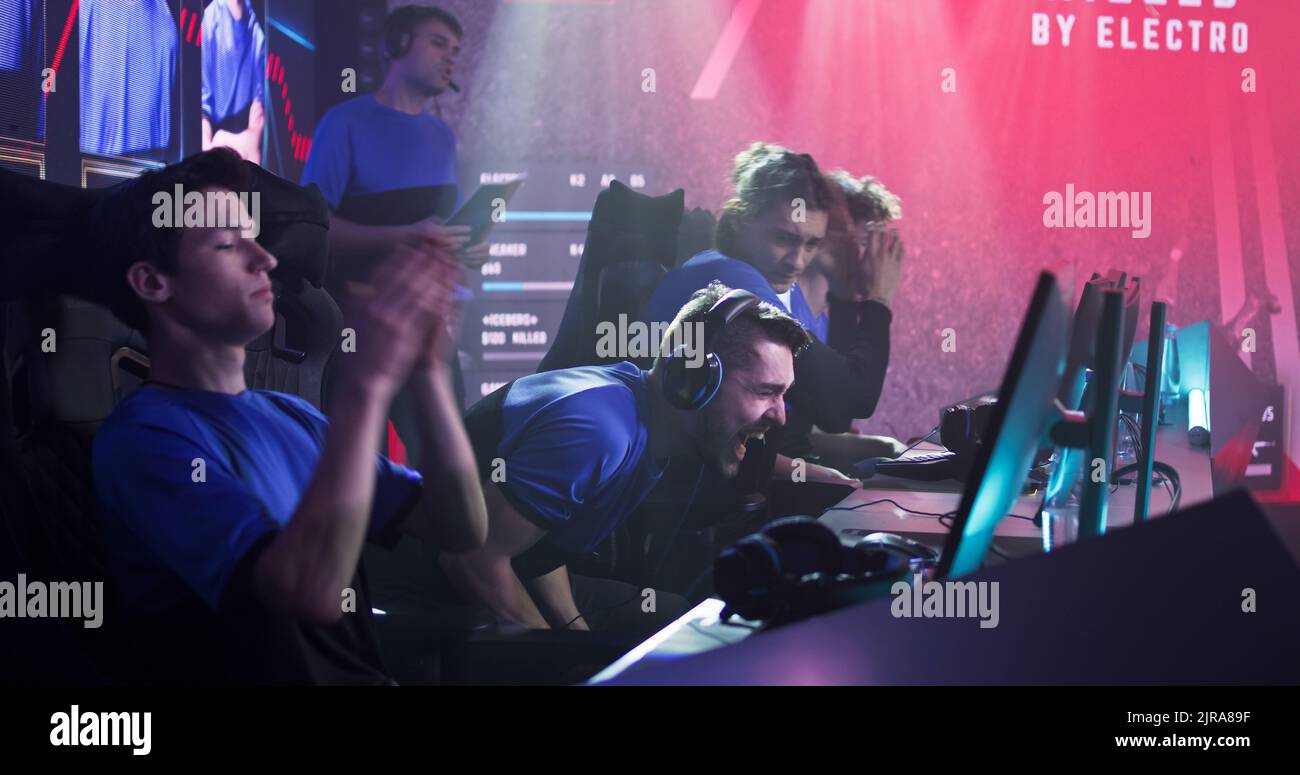 Angry gamer breaking keyboard after hi-res stock photography and images ...