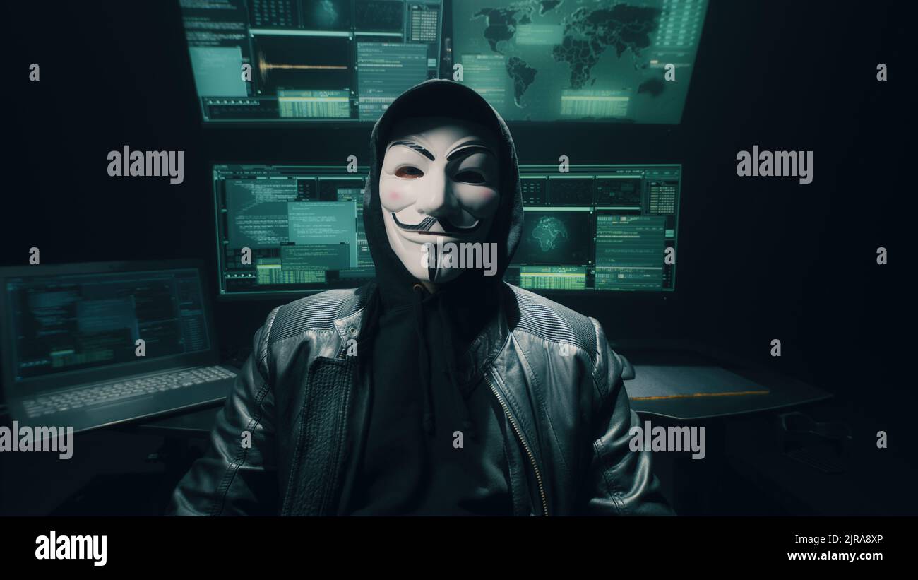 Self assured man hacker hi-res stock photography and images - Alamy