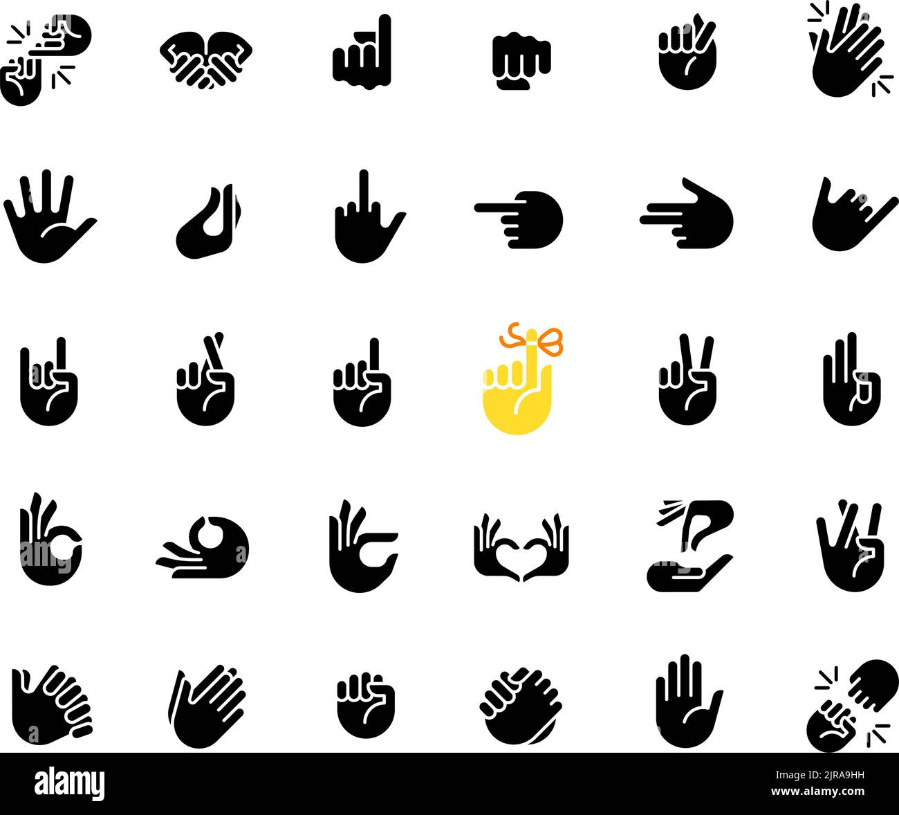 Negative gestures finger language hi-res stock photography and images ...