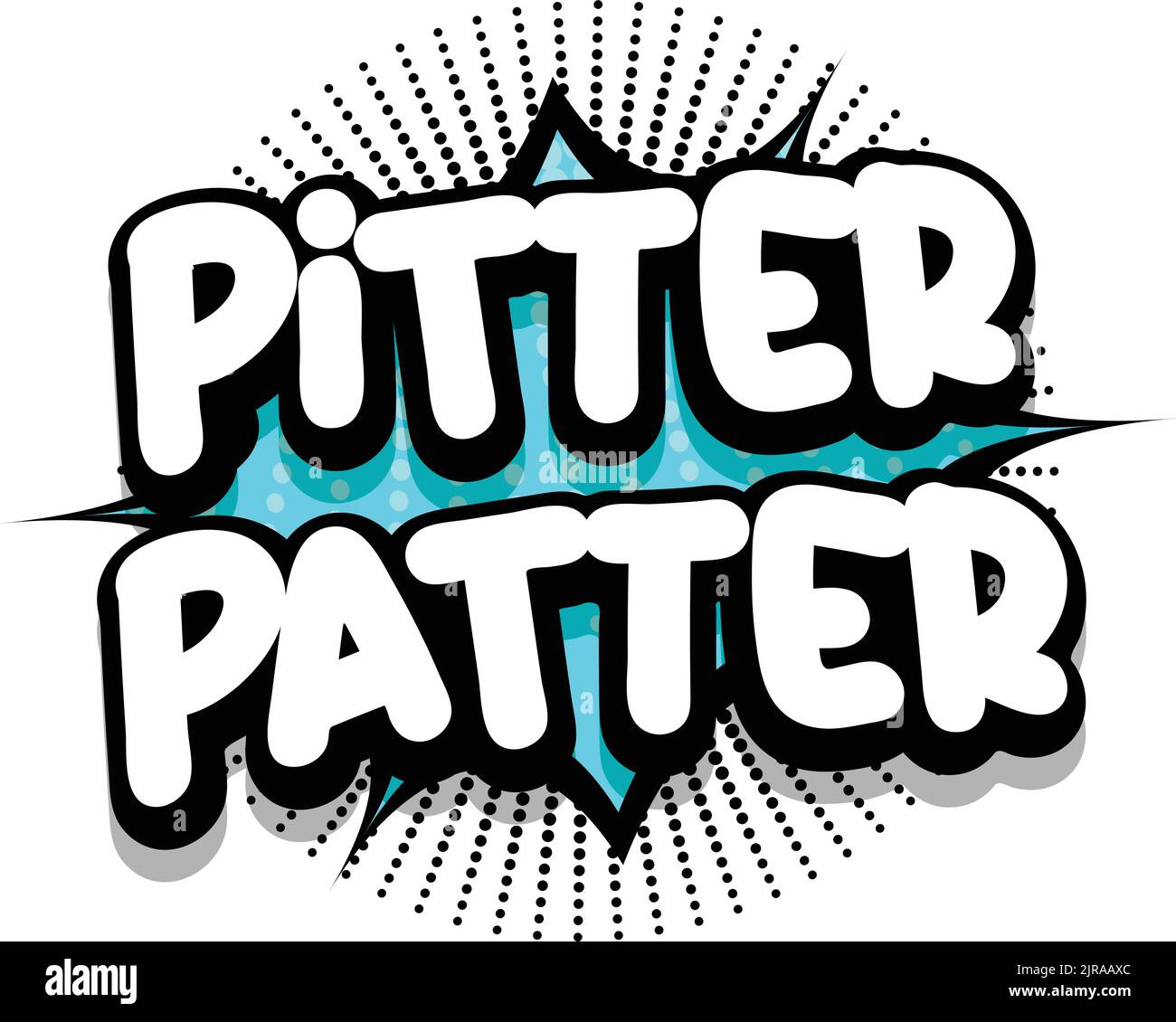 pitter patter Comic book Speech explosion bubble vector art