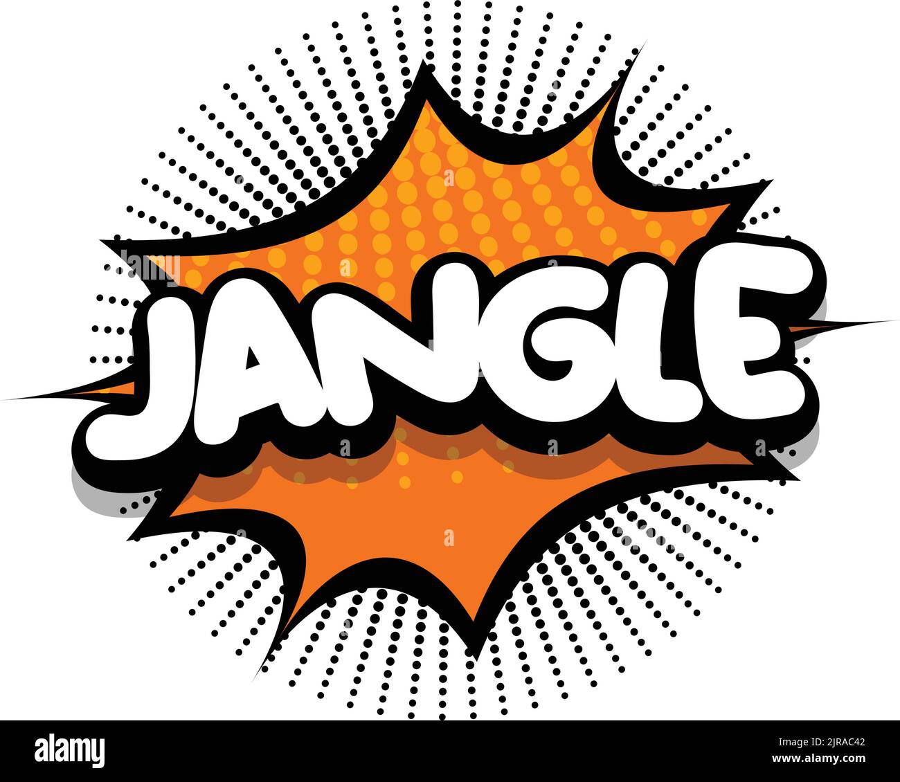 jangle Comic book Speech explosion bubble vector art illustration for