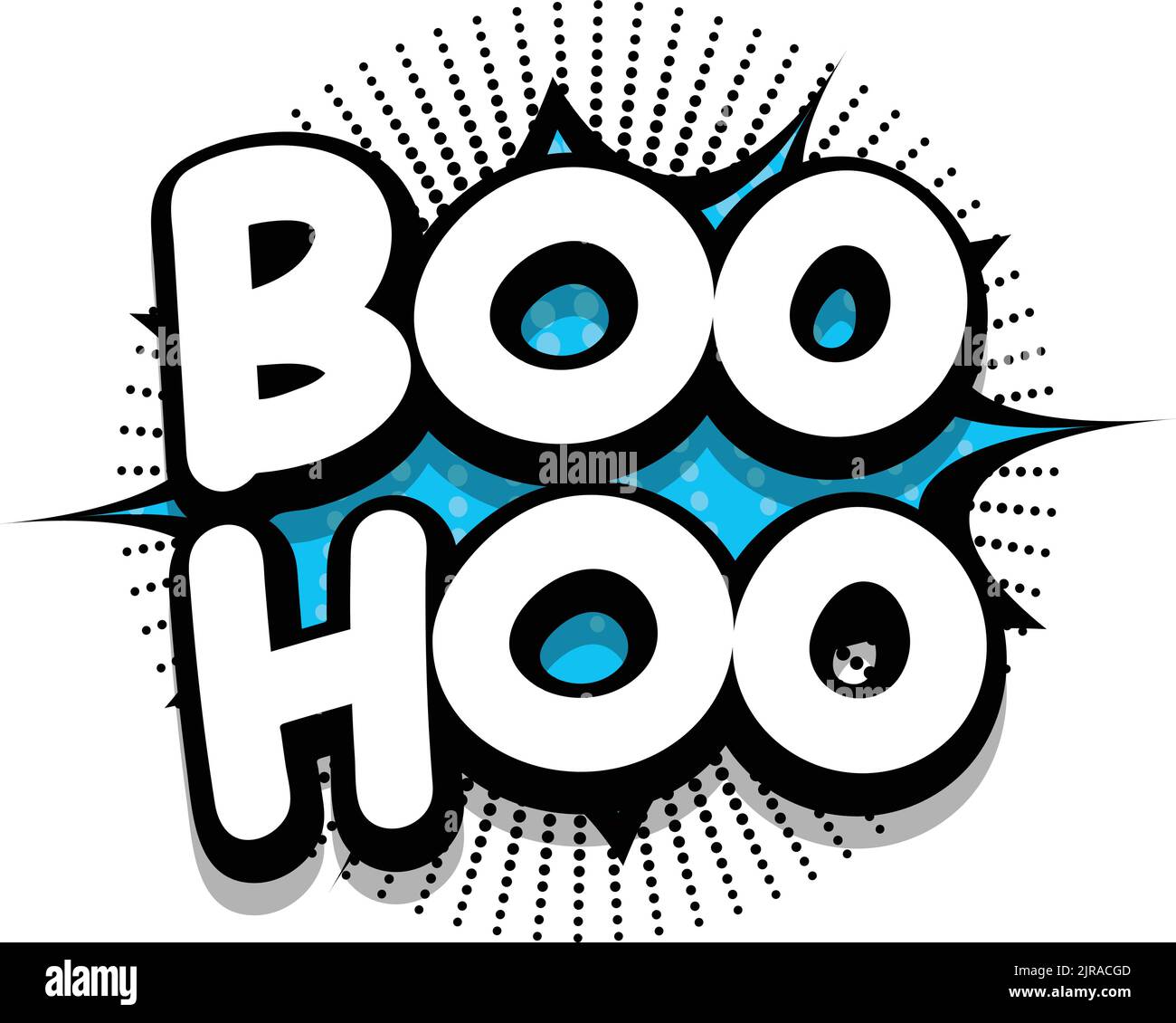 Boo Hoo Comic Book Speech Explosion Bubble Vector Art Illustration For Comic Lovers Stock Vector 6666