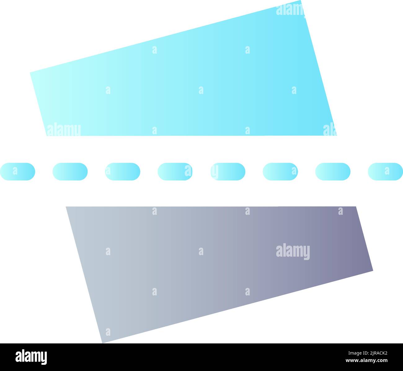 Straighten flat gradient color ui icon Stock Vector