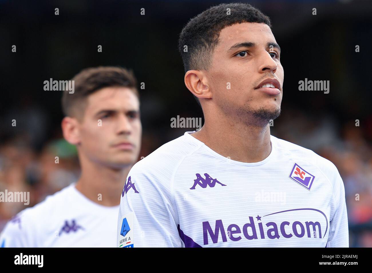 Empoli, Italy. 21st Aug, 2022. Domilson Cordeiro dos Santos Dodo (ACF  Fiorentina) during Empoli FC vs ACF Fiorentina, italian soccer Serie A  match in Empoli, Italy, August 21 2022 Credit: Independent Photo