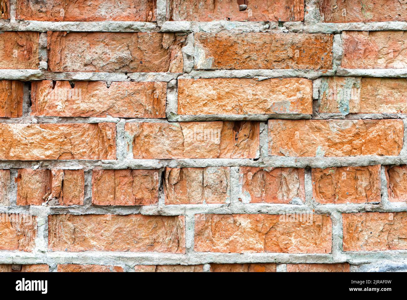 Old brick wall background. Grunge red brickwall stonewall texture