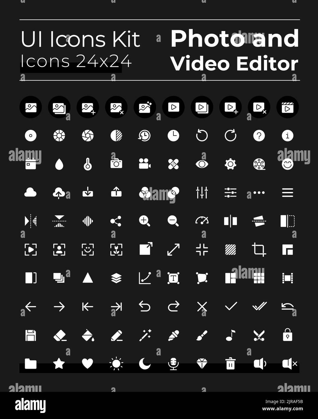 Video editor - Free interface icons