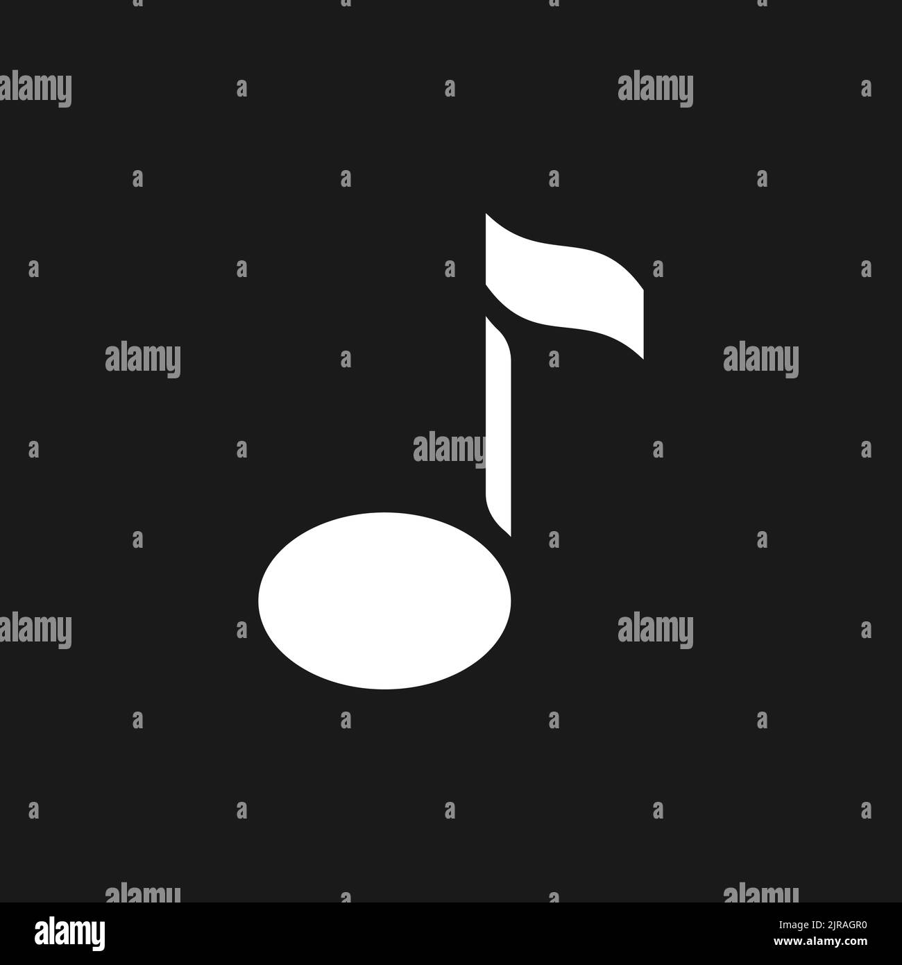 Musical note dark mode glyph ui icon Stock Vector Image & Art - Alamy