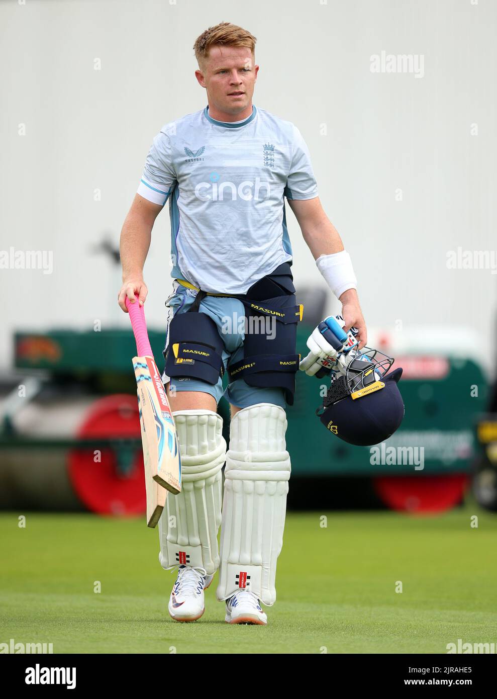 England's Ollie Pope during a nets session at Emirates Old Trafford