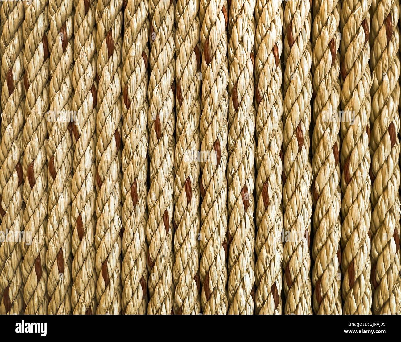 The rope background is made from natural jute trees that have been