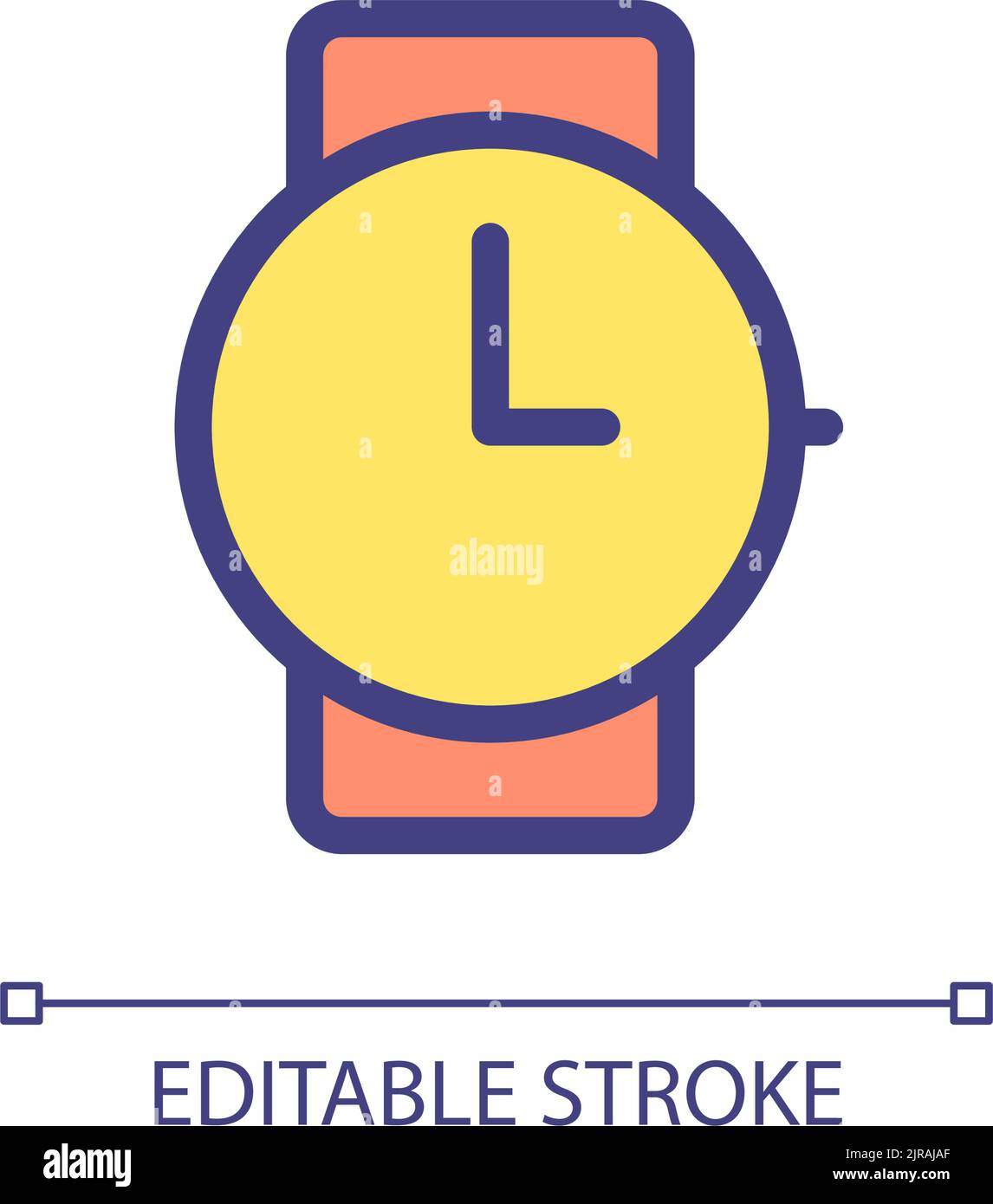 Wristwatch pixel perfect RGB color ui icon Stock Vector Image & Art - Alamy