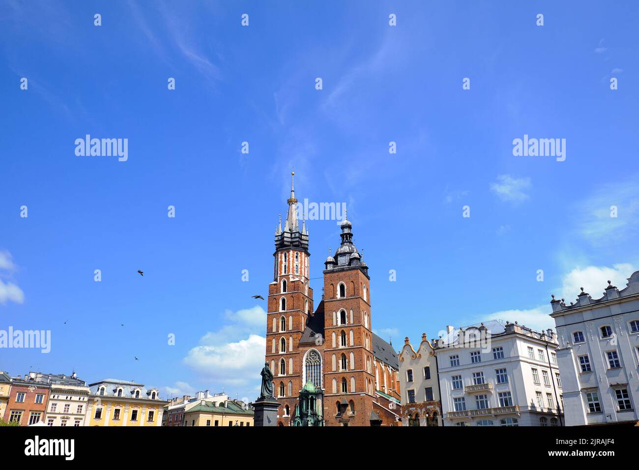 St. Mary's Basilica in Krakow Stock Photo