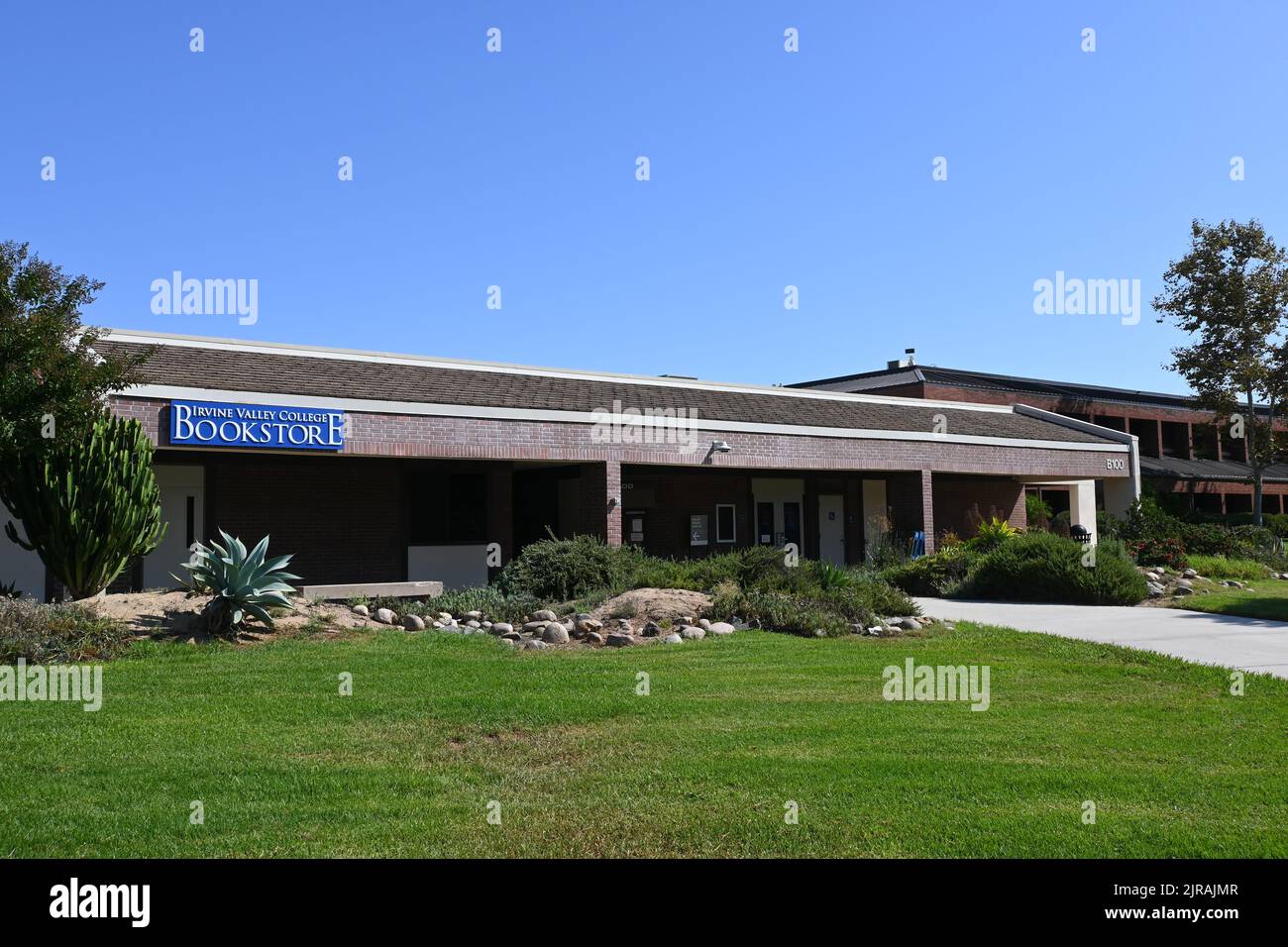 IRVINE, CALIFORNIA - 21 AUG 2022: The Student Bookstore, on the campus of Irvine Valley College, IVC. Stock Photo