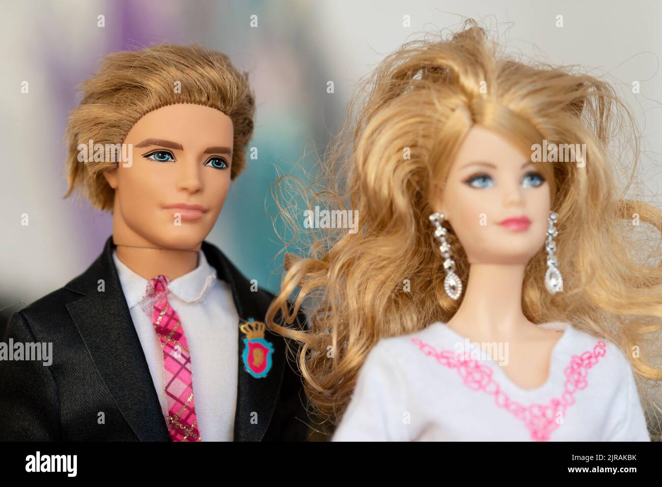 Ken and Barbie Toys Dolls Stock Photo