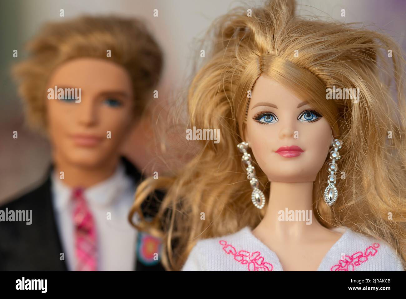 Barbie and Ken Toys Dolls Stock Photo