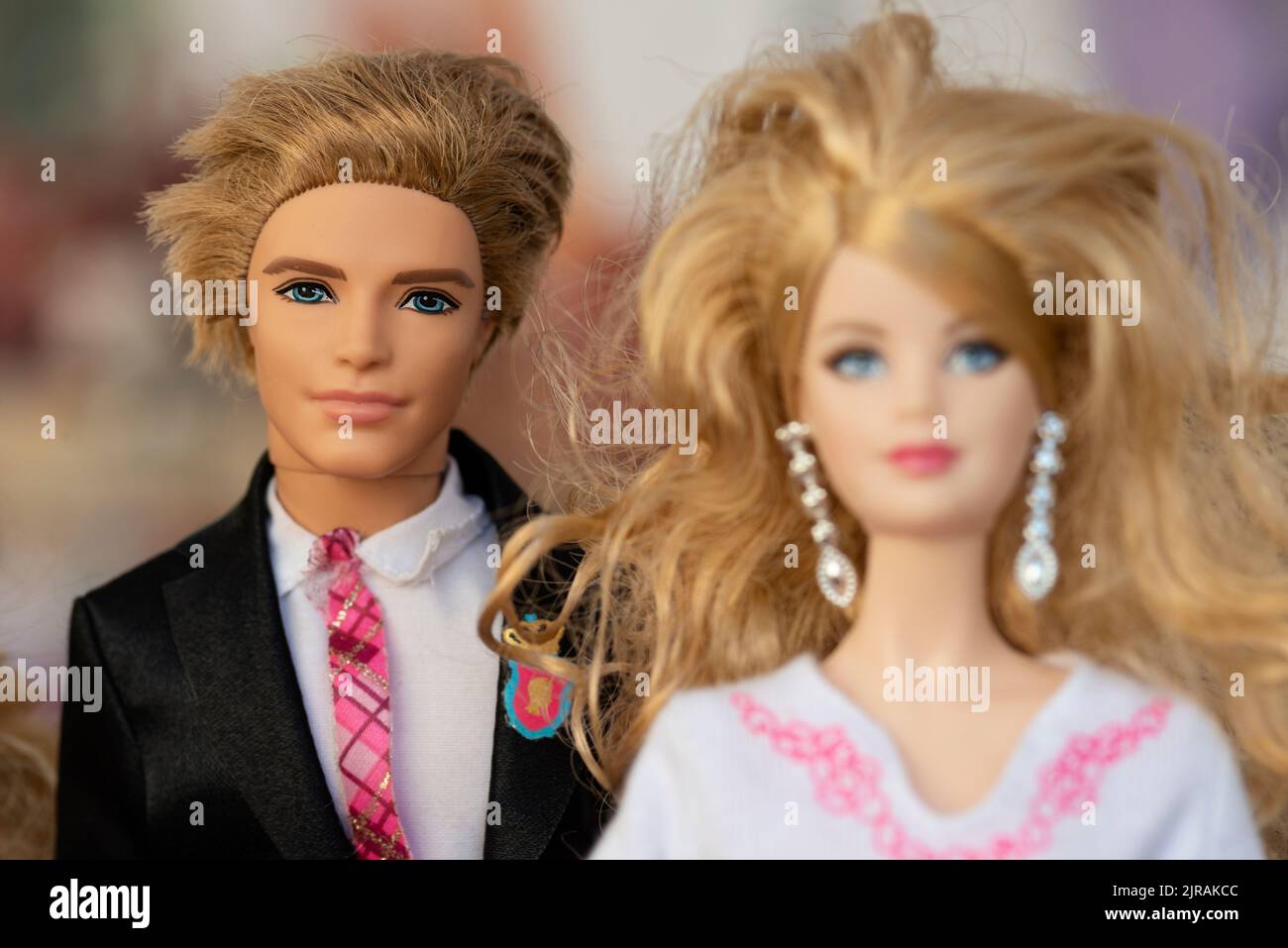Ken and Barbie Toys Dolls Stock Photo