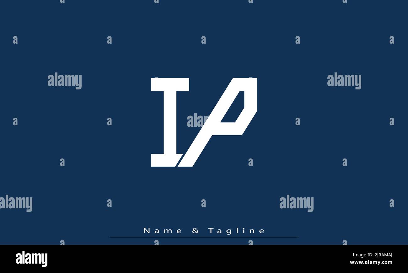 Alphabet letters Initials Monogram logo IP , PI Stock Vector Image ...