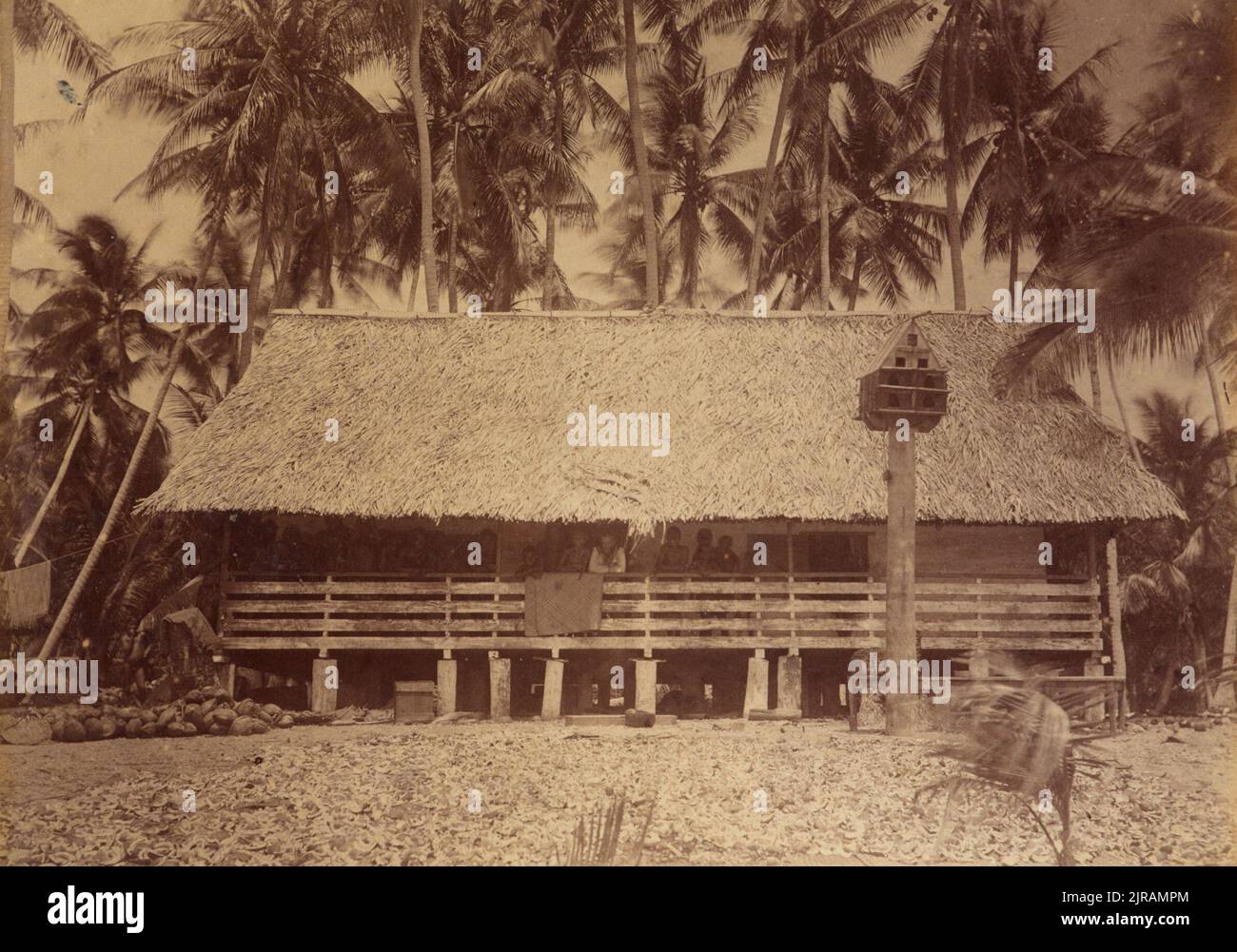 Traders house pleasant island from the album hires stock photography