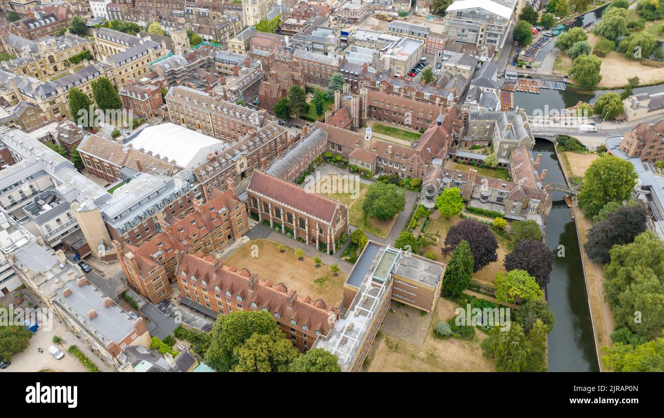 Queens’ College at Cambridge University Stock Photo