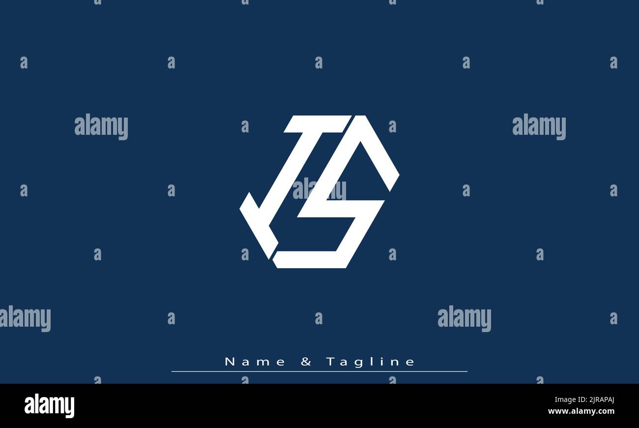 Alphabet letters Initials Monogram logo IS , SI Stock Vector