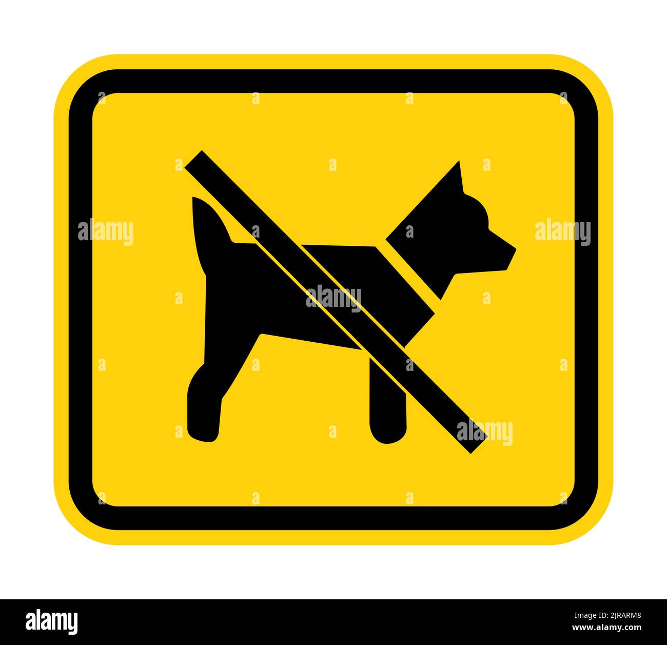 No Dogs Symbol Stock Vector