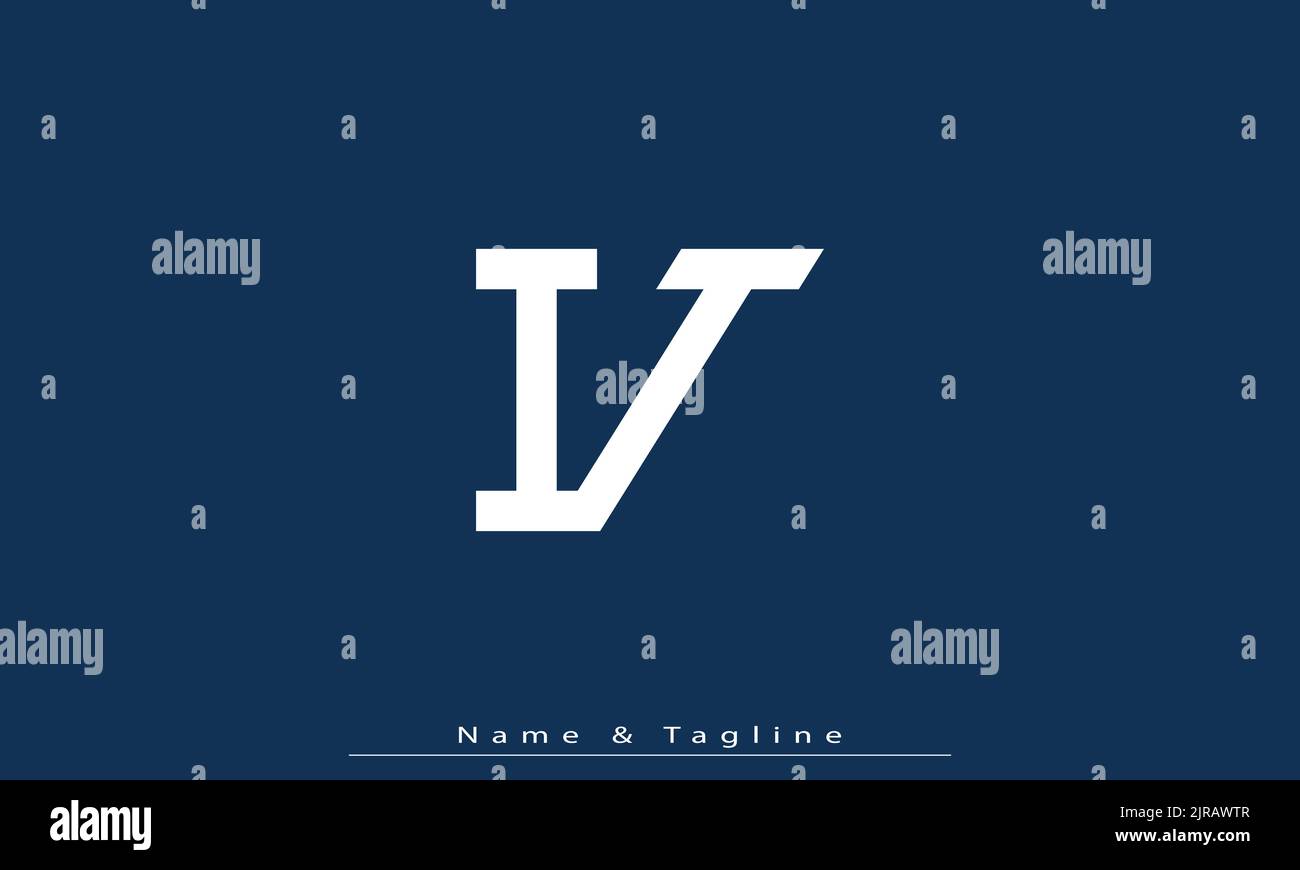 Alphabet letters Initials Monogram logo IT , TI Stock Vector