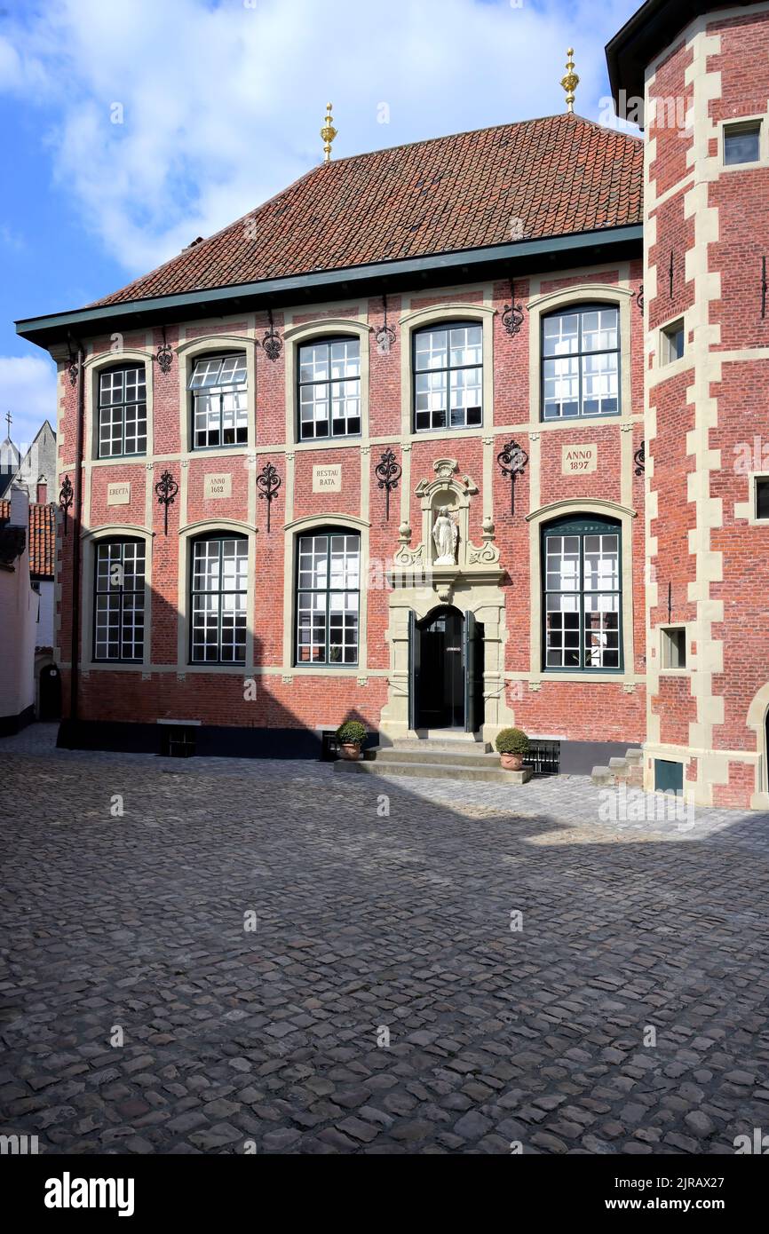 Saint Elisabeth Beguinage, Kortrijk, Flanders, Belgium Stock Photo