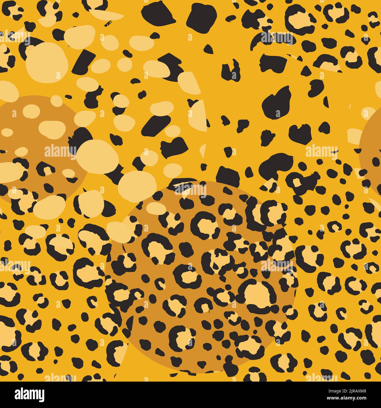 Abstract modern leopard seamless pattern with circles. Animals trendy ...