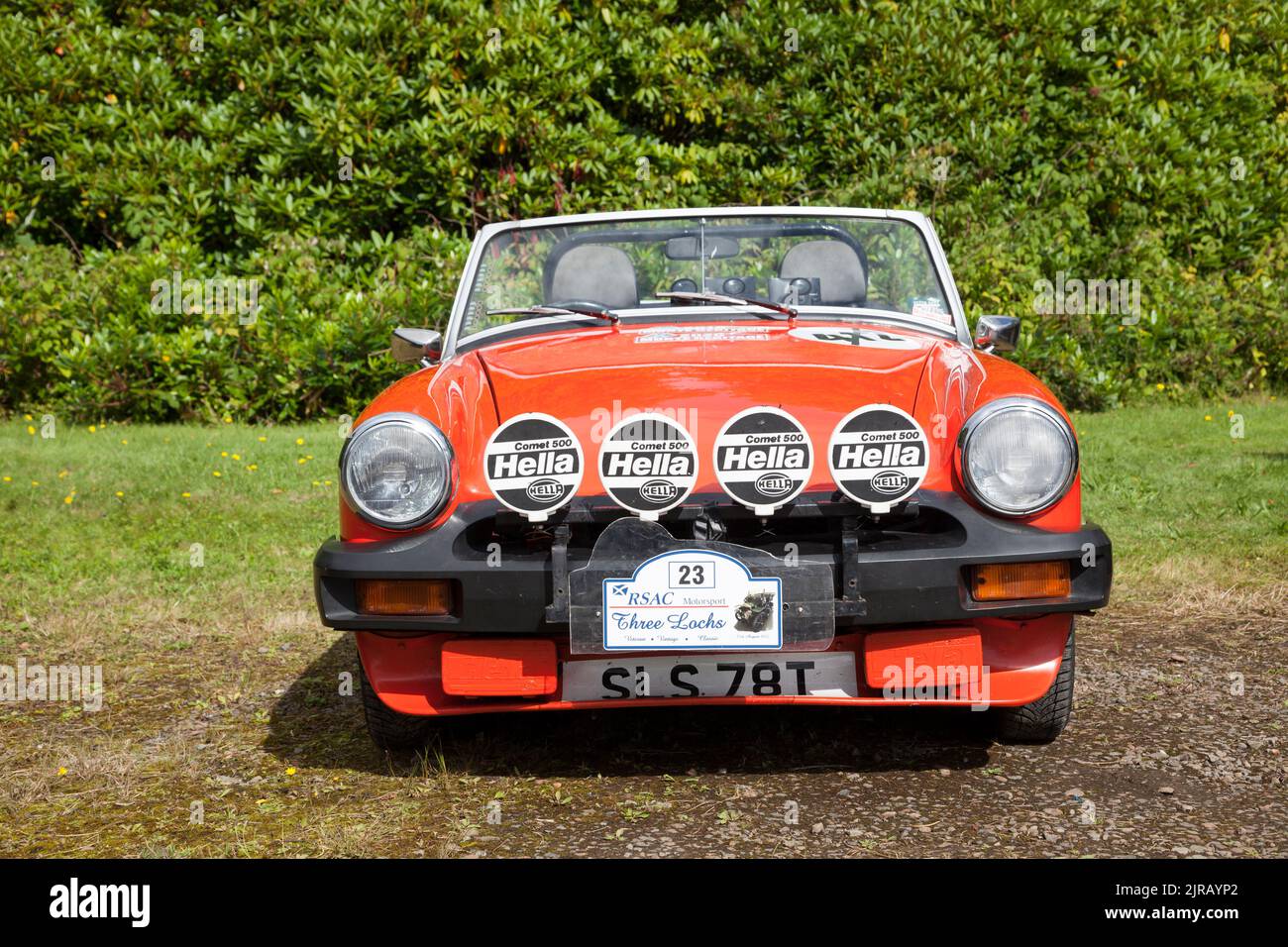 1979 MG Midget 1500 teken at the Three Lochs Classic, Rhu, Helensburgh, Scotland Stock Photo