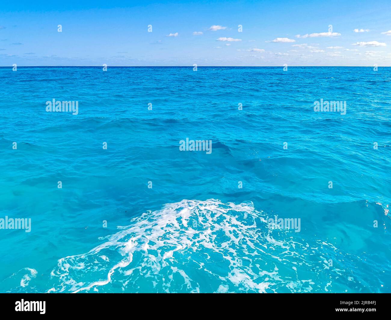 Beautiful blue and turquoise water waves ocean and sea texture pattern