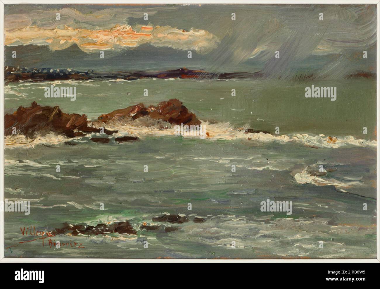 Biarritz, by Jose Villegas. Stock Photo
